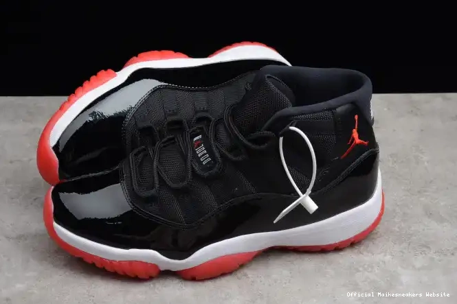 Official Maikesneakers Retro Air 11 378037-010 Jordan Bred (2012) 0408